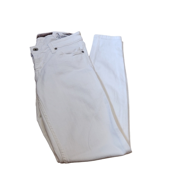 Guess Los Angeles power skinny low denim white jeans pants 27 - Picture 9 of 11